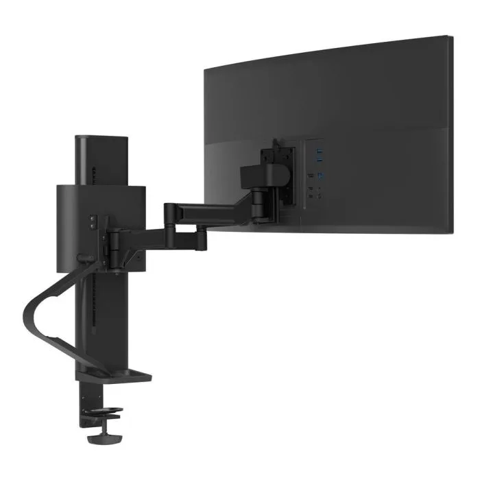 Ergotron TRACE Single Monitor - uchwyt biurkowy do monitora (czarny)