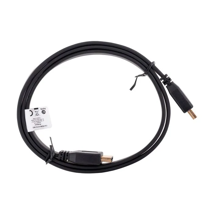 Kabel Lanberg CA-HDMI-21CU-0010-BK (HDMI M - HDMI M; 1m; kolor czarny)