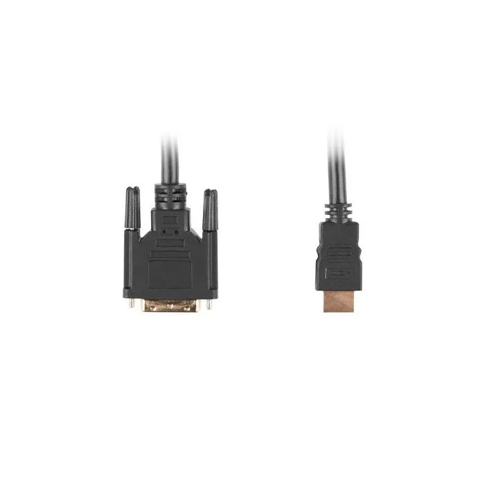 Kabel Lanberg CA-HDDV-10CC-0030-BK (HDMI M - DVI-D (18+1) M; 3m; kolor czarny)