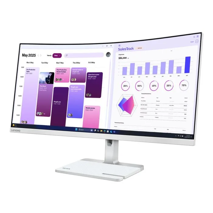 Lenovo L34W-4C 34"WQHD 120Hz 350nits HDMI DP Cloud Grey