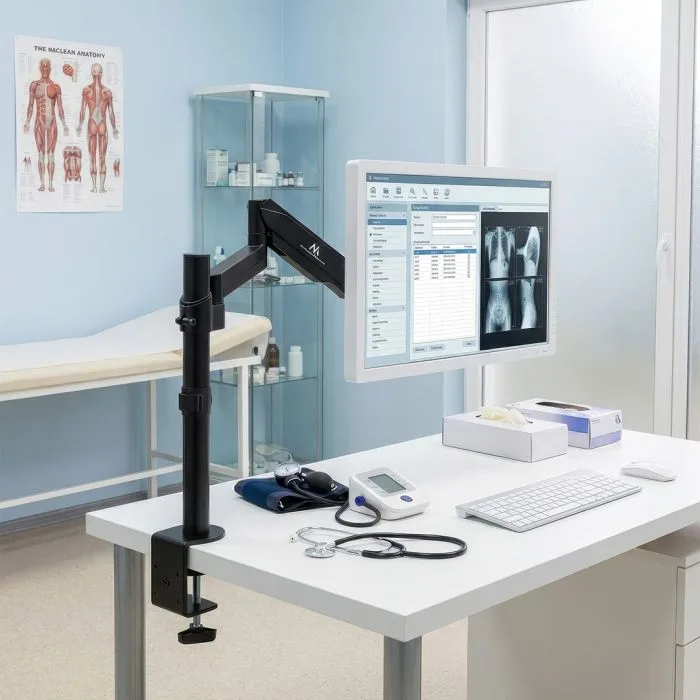 Uchwyt biurkowy do monitora Maclean MC-775 (biurkowy; 17" - 32"; max. 8kg)