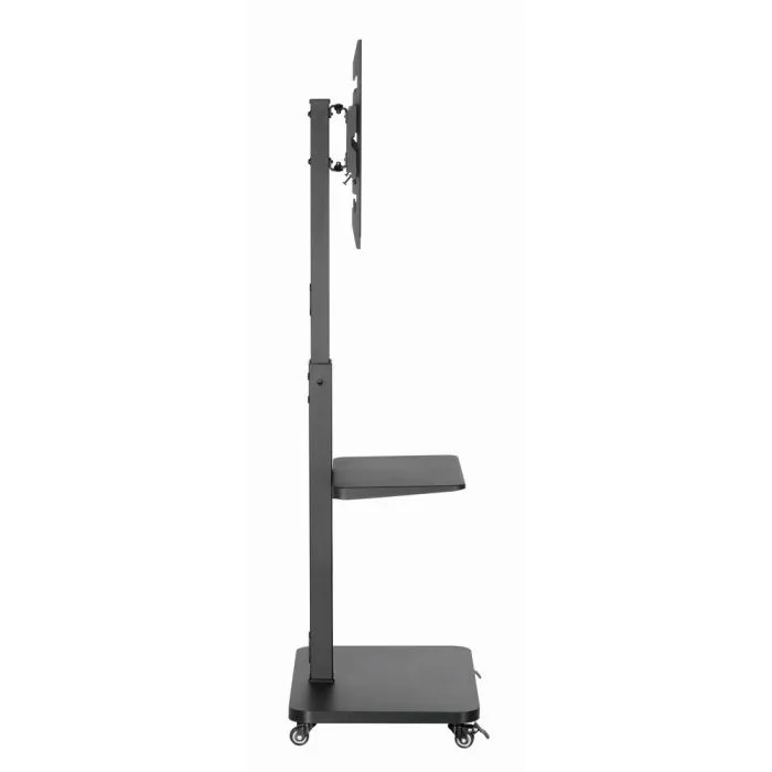GEMBIRD STOJAK PODŁOGOWY NA TELEWIZOR, MOBILNY NA KÓŁKACH (OBROTOWY/UCHYLNY), 32" - 75", CZARNY