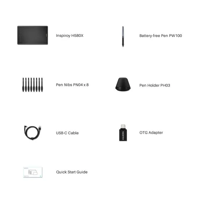 Tablet graficzny HUION H580X
