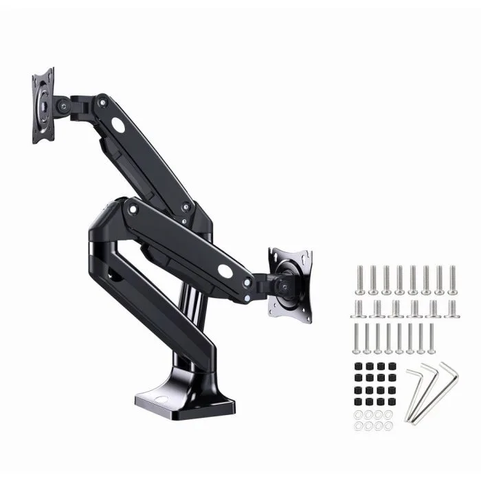 GEMBIRD BIURKOWE REGULOWANE RAMIĘ NA 2 MONITORY 17"-35" DO 10KG