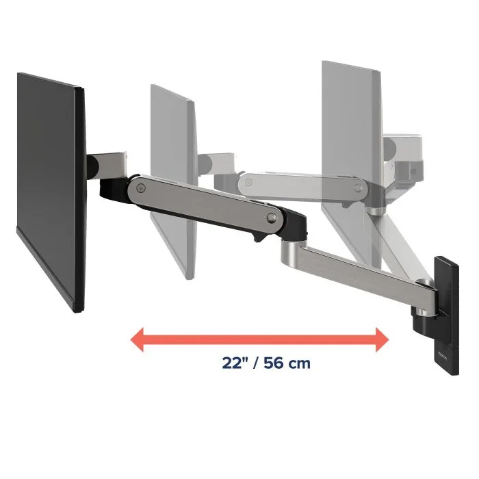 Ergotron LX PRO Single Display Wall Mount - uchwyt ścienny na jeden monitor (polerowane aluminium)