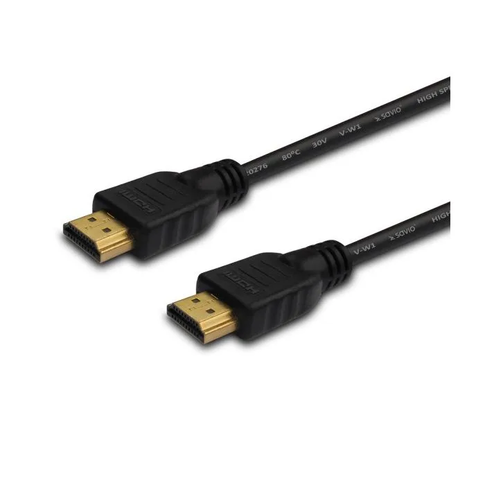 Kabel SAVIO cl-01 (HDMI - HDMI ; 1,5m; kolor czarny)