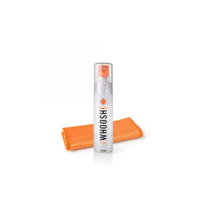 Whoosh Go - spray do czyszczenia ekranów 30ml + ściereczka z microfibry
