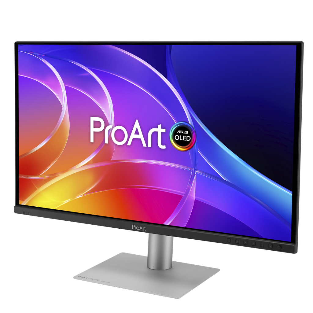 ASUS ProArt OLED monitor from the PA279CDV and PA329CDV family, front view