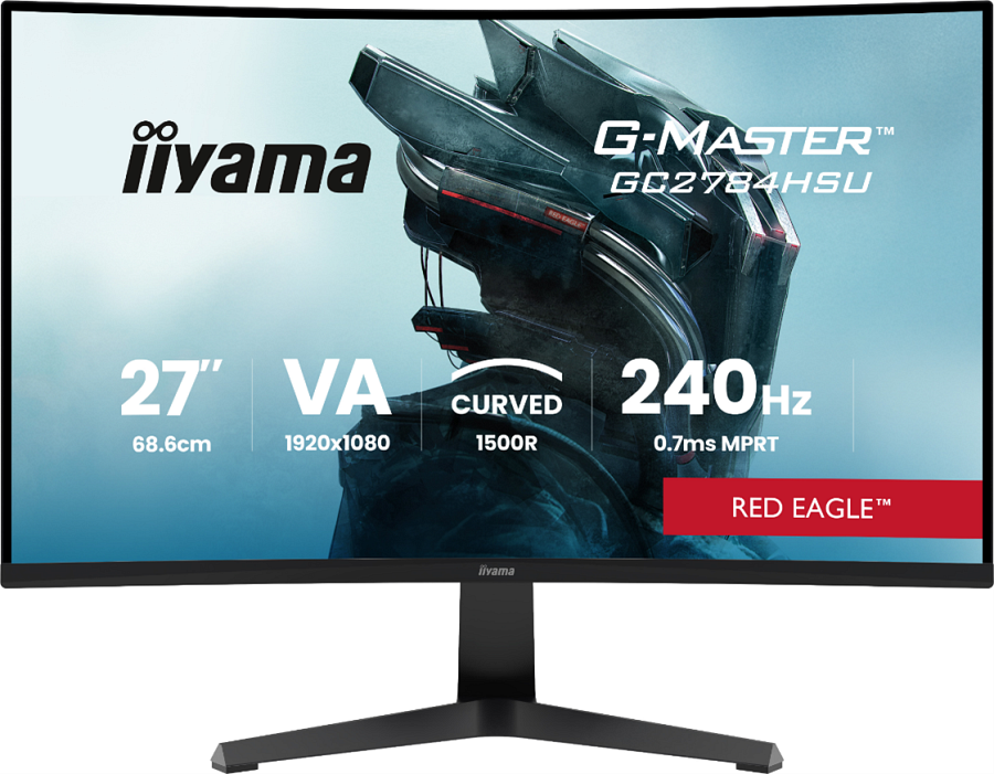 Zakrzywiony monitor iiyama G-Master Red Eagle z majowego komunikatu producenta